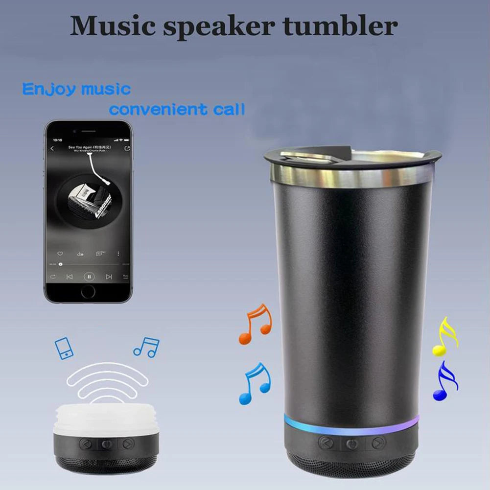 Stainless Steel Insulated Portable Wireless Speaker Mug