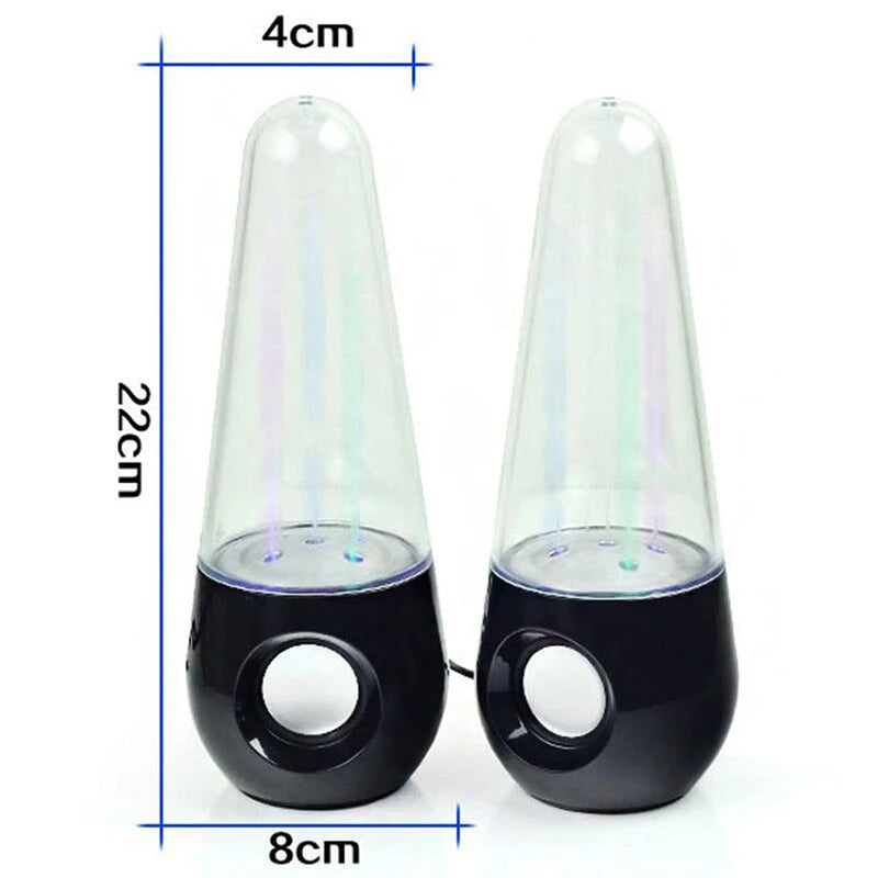 2PCS LED Fountain Light Speakers