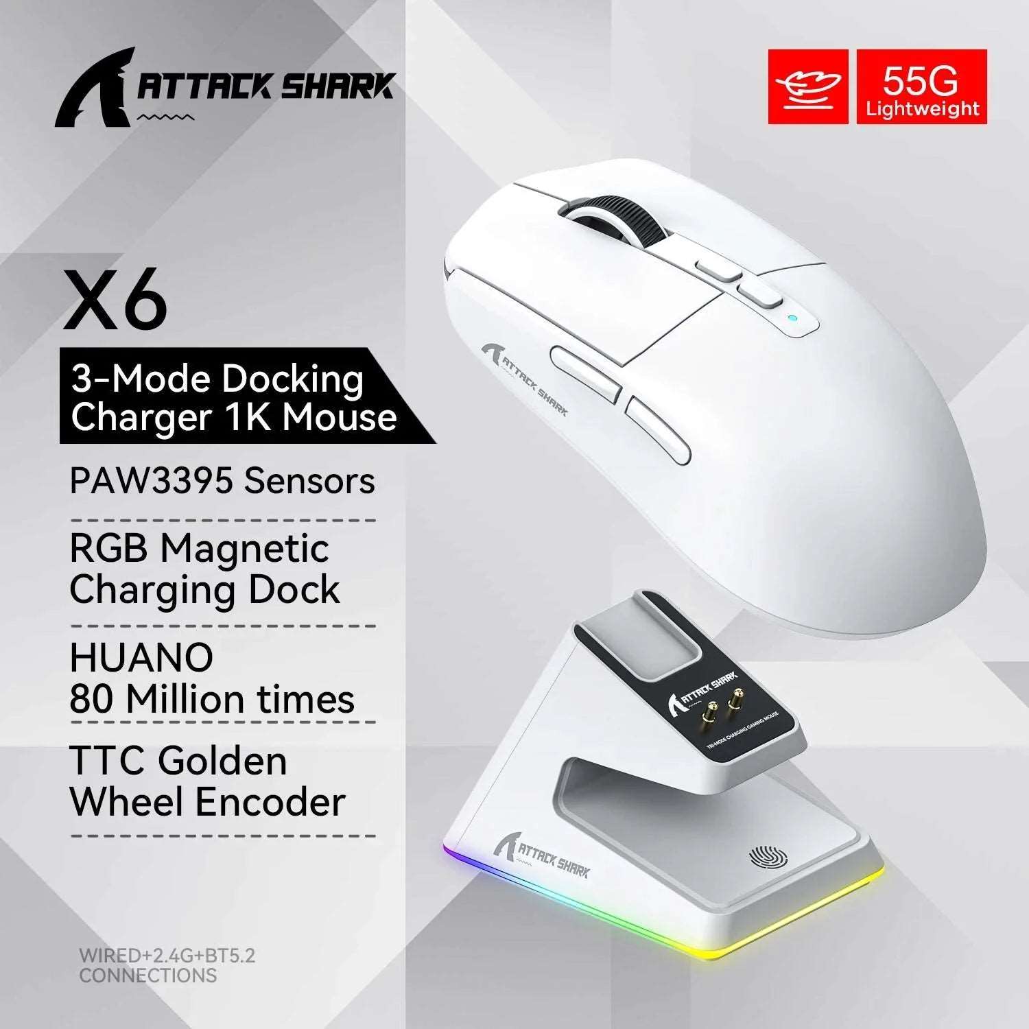 Attack Shark X6 Bluetooth Mouse