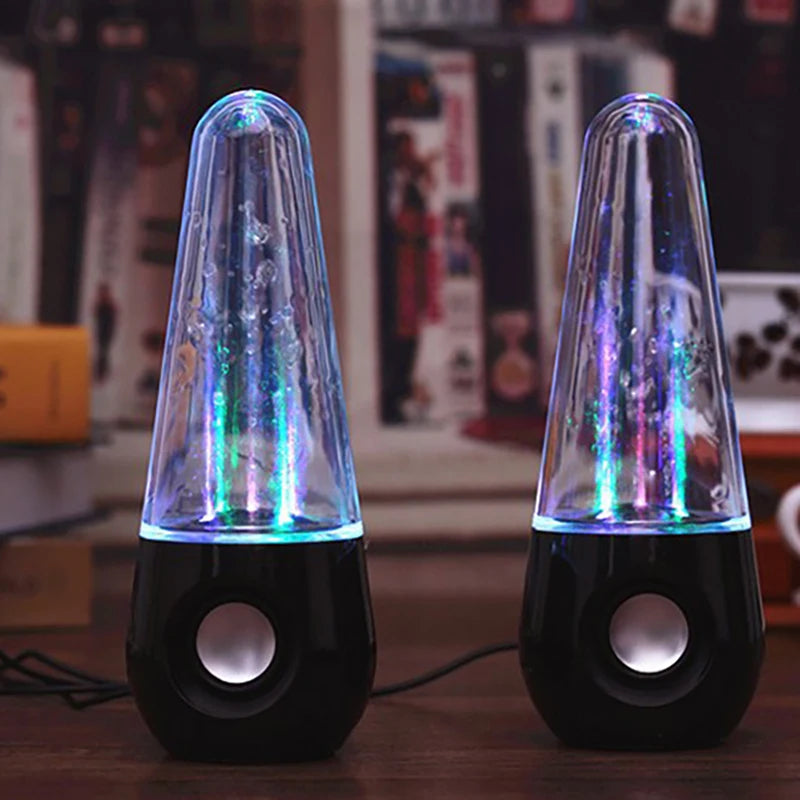 2PCS LED Fountain Light Speakers