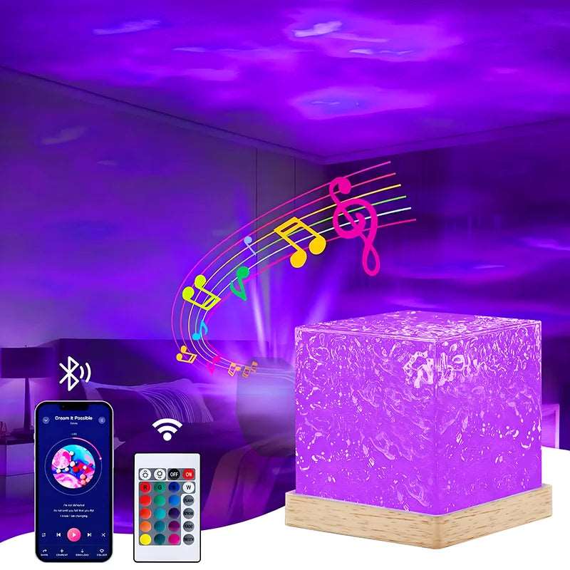 Water Ripple Lamp Bluetooth Speaker