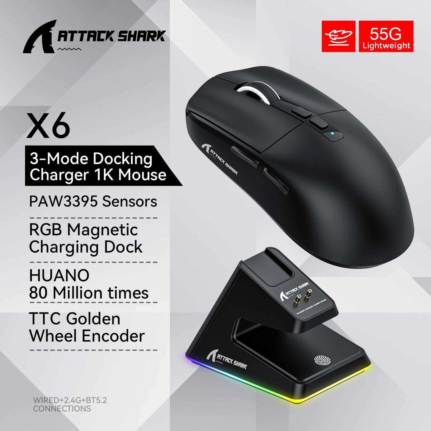 Attack Shark X6 Bluetooth Mouse