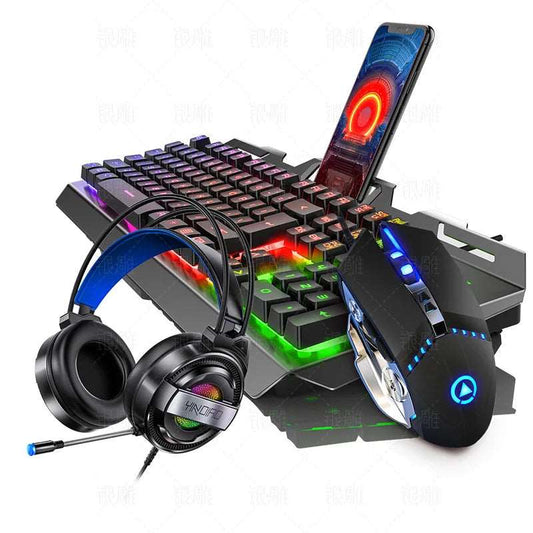 V2 Gaming Keyboard Mouse Headset Set