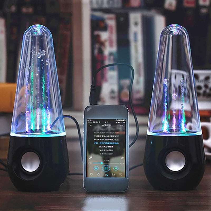 2PCS LED Fountain Light Speakers