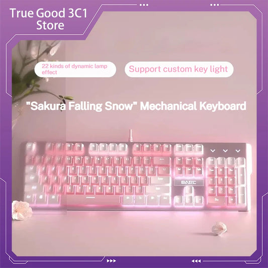 Pink Gaming Wired Keyboard