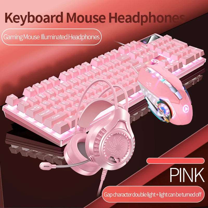 Gaming Keyboard-Mouse-Headphone Set